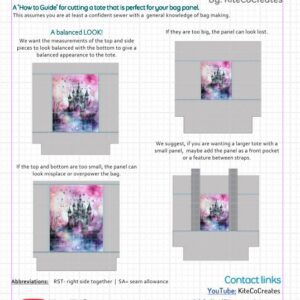 The Free tote cutting "how to guide"
